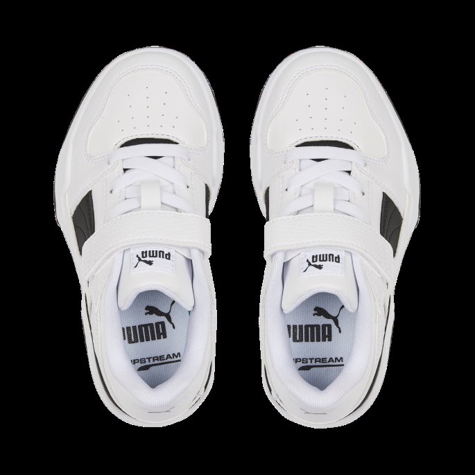 Puma På Tilbud Slipstream Skinn Alternativ Lukking Joggesko Barn Hvit-svart