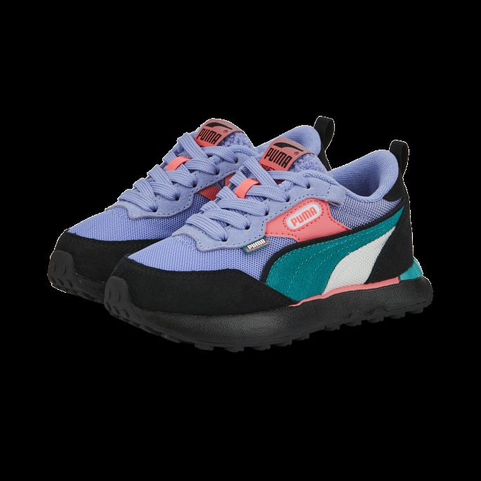 Lavendar Pop-svart Puma På Tilbud Rytter Fv Fd Små Barnesko