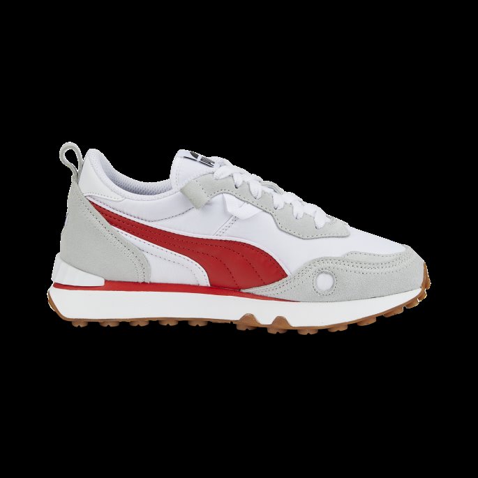 Rider Fv Essentials Joggesko Ungdom Hvit-platina Grå Puma På Tilbud