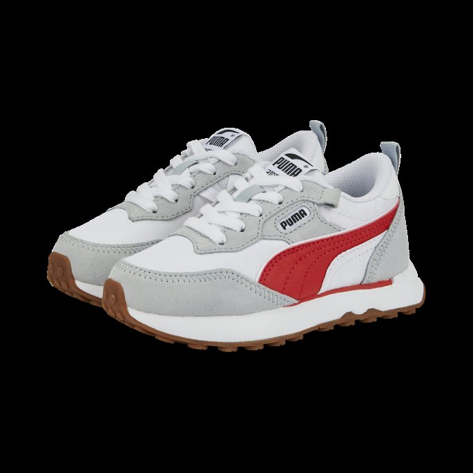 Puma På Tilbud Hvit-platina Grå Rider Fv Essentials Joggesko Barn