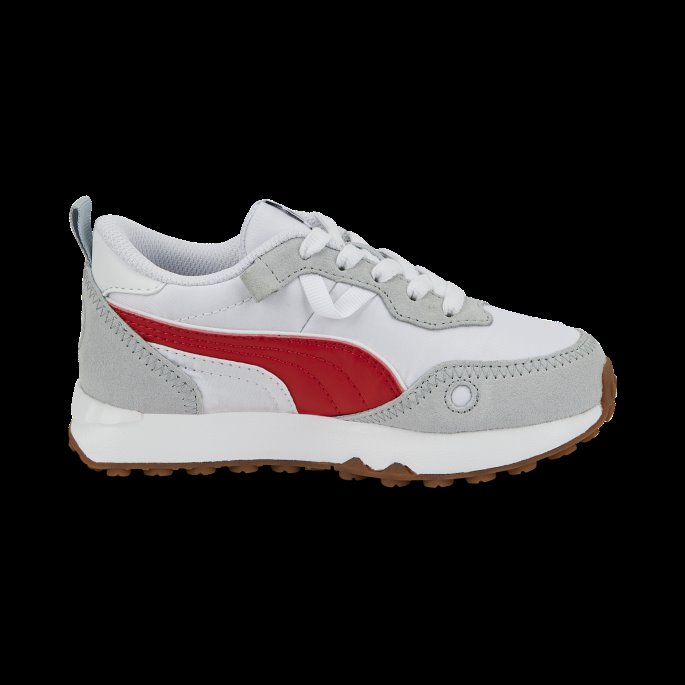 Puma På Tilbud Hvit-platina Grå Rider Fv Essentials Joggesko Barn