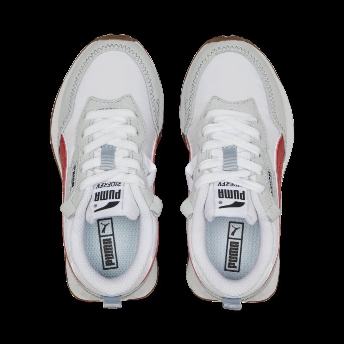 Puma På Tilbud Hvit-platina Grå Rider Fv Essentials Joggesko Barn