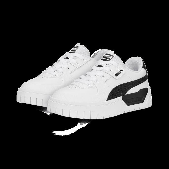 Cali Dream Leather Joggesko Store Barn Hvit-svart-hvit Puma På Tilbud