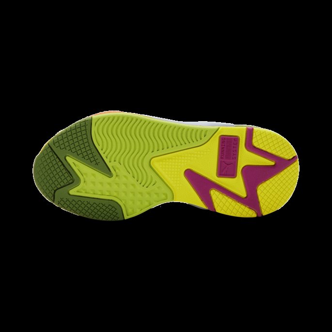 Celandine-honning Sennep-fuchsia Puma På Tilbud Rs-x Utenom Sesongen Store Barn Joggesko