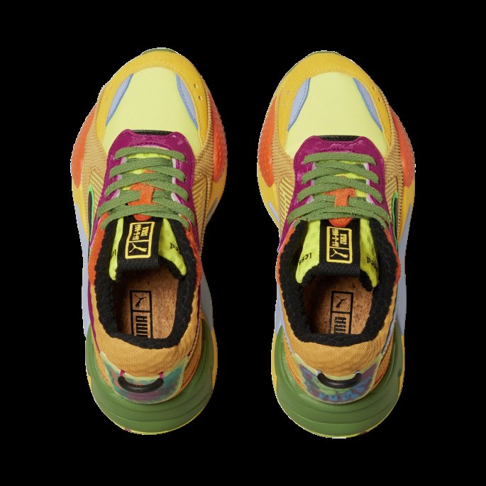Celandine-honning Sennep-fuchsia Puma På Tilbud Rs-x Utenom Sesongen Store Barn Joggesko