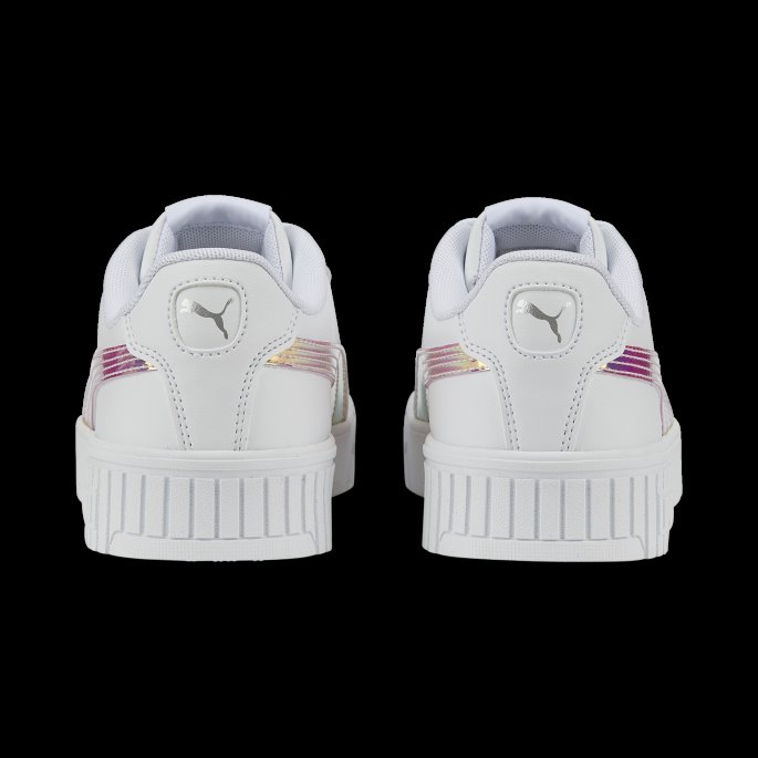 Hvit-sølv Puma På Tilbud Carina 2.0 Holo Sneakers Ungdom