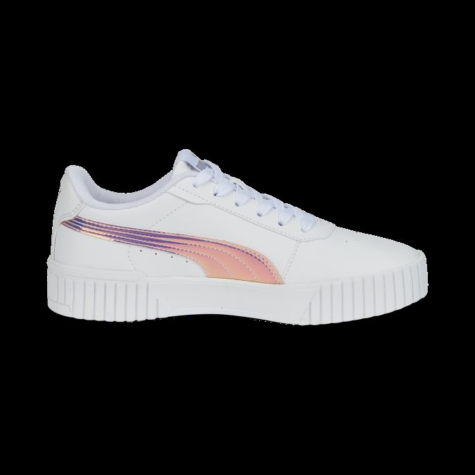 Hvit-sølv Puma På Tilbud Carina 2.0 Holo Sneakers Ungdom