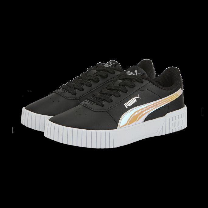 Sort-sølv Carina 2.0 Holo Joggesko Ungdom Puma På Tilbud