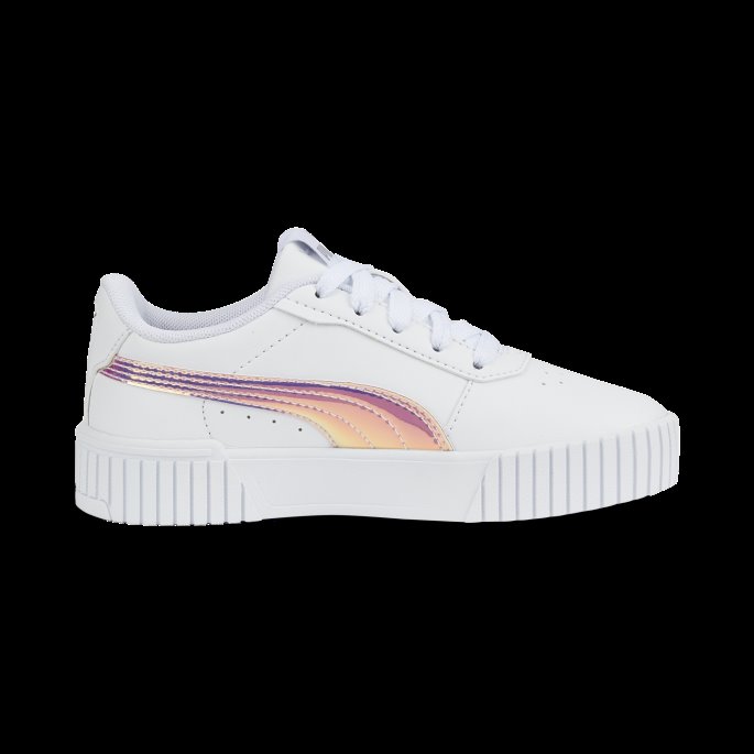 Hvit-sølv Carina 2.0 Holo Joggesko Kids Puma På Tilbud