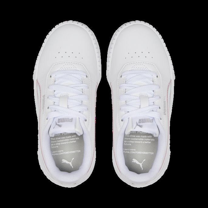 Hvit-sølv Carina 2.0 Holo Joggesko Kids Puma På Tilbud