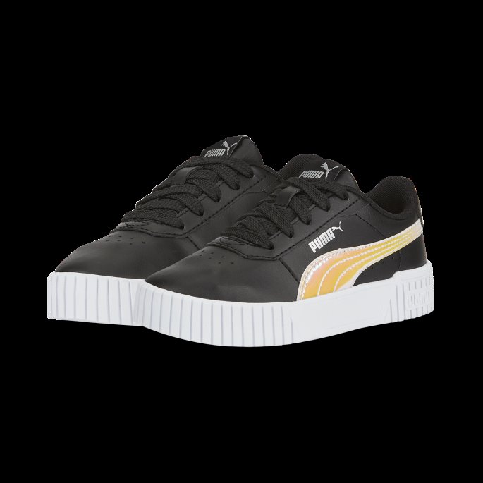 Puma På Tilbud Sort-sølv Carina 2.0 Holo Joggesko Barn