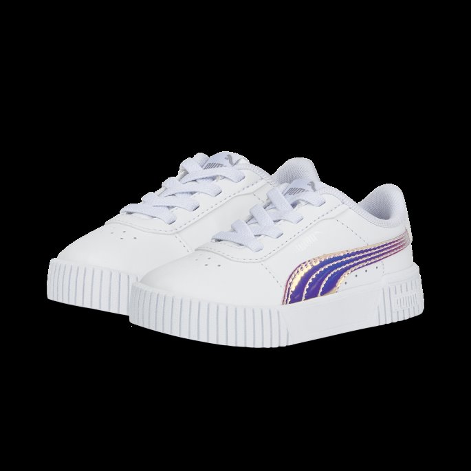 Carina 2.0 Holo Sneakers Med Alternativ Lukking Baby Puma På Tilbud Hvit-sølv