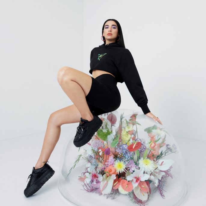 Puma På Tilbud X Dua Lipa Mayze Flutur Dame Joggesko Svart