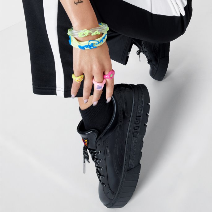 Puma På Tilbud X Dua Lipa Mayze Flutur Dame Joggesko Svart