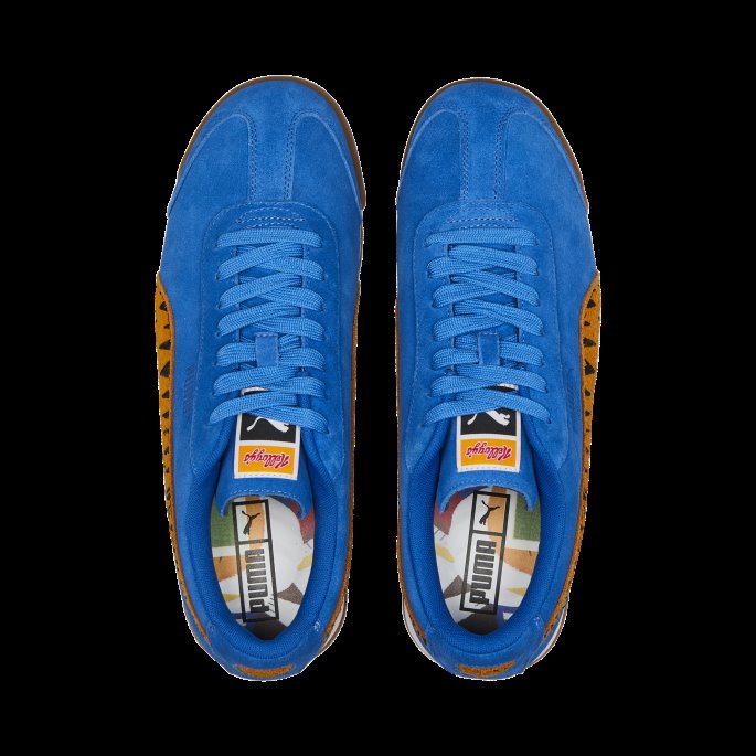 Puma På Tilbud X Frostede Flak Roma Joggesko Lapis Blåflamme Oransje