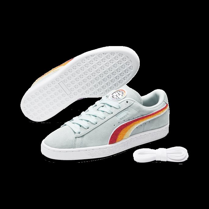 Semsket Klassiske Pride Joggesko Puma På Tilbud Lys Aqua-white