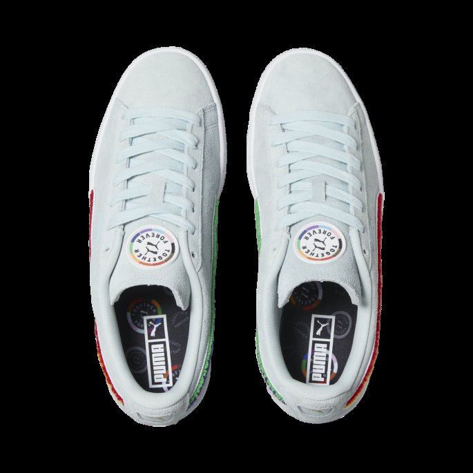 Semsket Klassiske Pride Joggesko Puma På Tilbud Lys Aqua-white