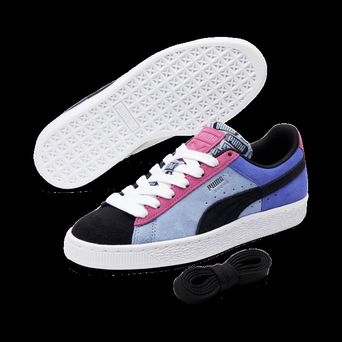 Brusende Lime-serenity-svart Puma På Tilbud Semsket Classix Joggesko For Kvinner