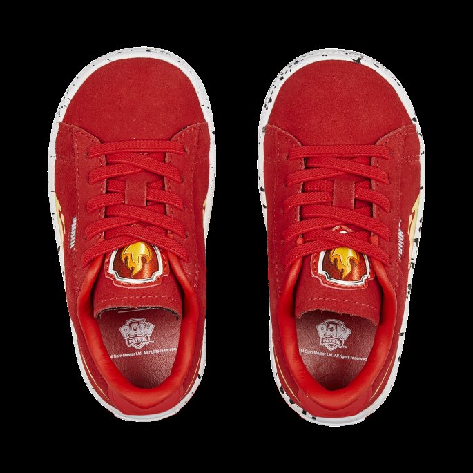 Puma På Tilbud X Paw Patrol Semsket Skinn Alternativ Lukking Joggesko Babyer Høyrisiko Rød-hvit
