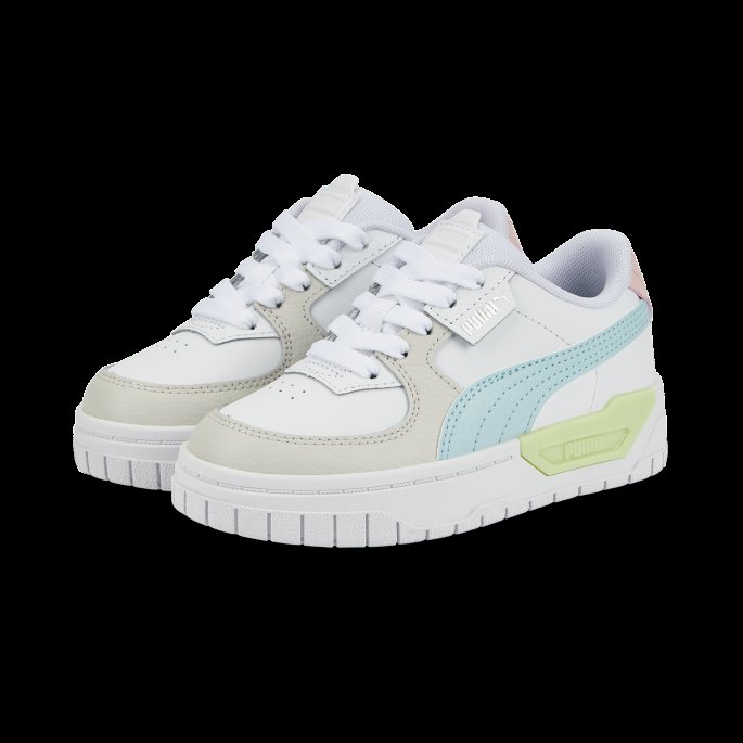 Cali Dream Pastell Små Joggesko For Barn Hvit-nimbus Cloud-light Aqua Puma På Tilbud