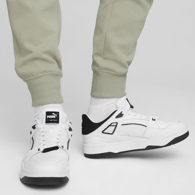 Puma På Tilbud Hvit-svarte Slipstream Joggesko