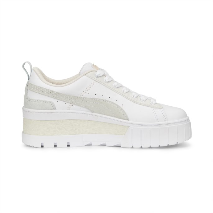 Mayze Wedge Pastell Dame Joggesko Puma På Tilbud Hvit