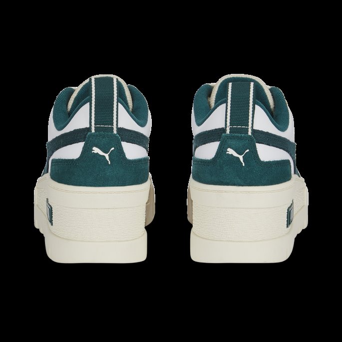 Hvit-varsity Grønn Mayze Wedge Ivy League Joggesko For Kvinner Puma På Tilbud