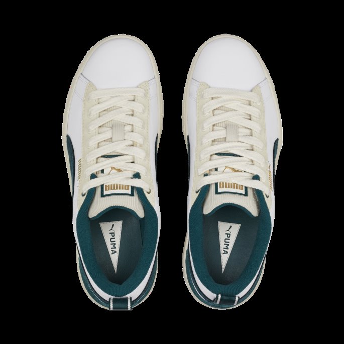 Hvit-varsity Grønn Mayze Wedge Ivy League Joggesko For Kvinner Puma På Tilbud