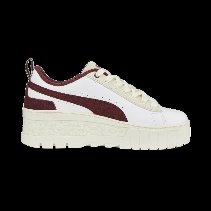Mayze Wedge Ivy League Dame Joggesko Puma På Tilbud Hvit-aubergine