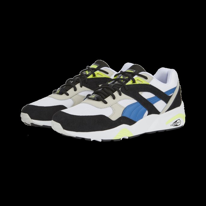 Hvit-lake Blå Puma På Tilbud R698 Klassiske Joggesko