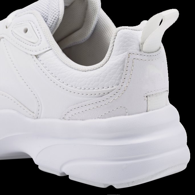 Fs Runner Skinn Joggesko Dame Puma På Tilbud Hvit
