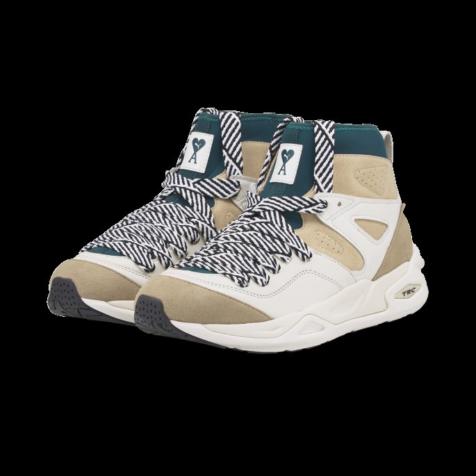 Marshmallow-light Sand Puma På Tilbud X Ami Trc Blaze Mid Joggesko