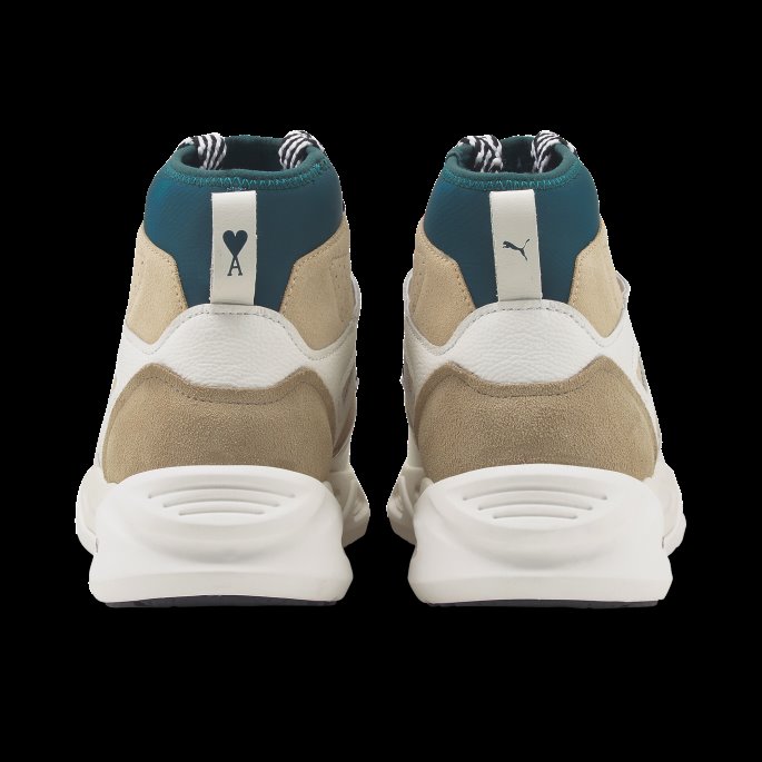 Marshmallow-light Sand Puma På Tilbud X Ami Trc Blaze Mid Joggesko