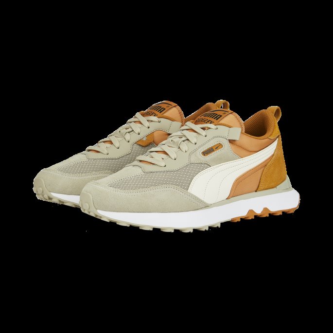 Rider Fv Block Joggesko Pebble Grey-desert Tan Puma På Tilbud