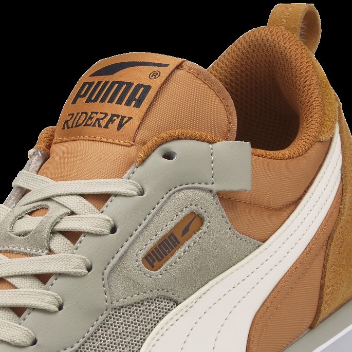 Rider Fv Block Joggesko Pebble Grey-desert Tan Puma På Tilbud