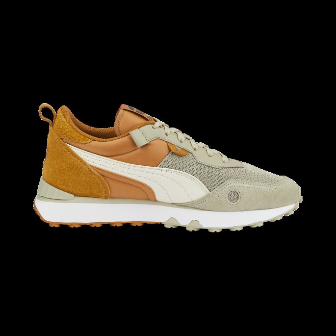 Pebble Grey-desert Tan Puma På Tilbud Rider Fv Block Joggesko