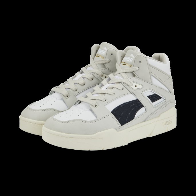 Puma På Tilbud Hvit-grå-marshmallow Slipstream Hi Lux Joggesko
