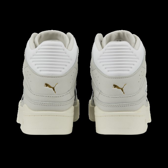 Puma På Tilbud Hvit-grå-marshmallow Slipstream Hi Lux Joggesko