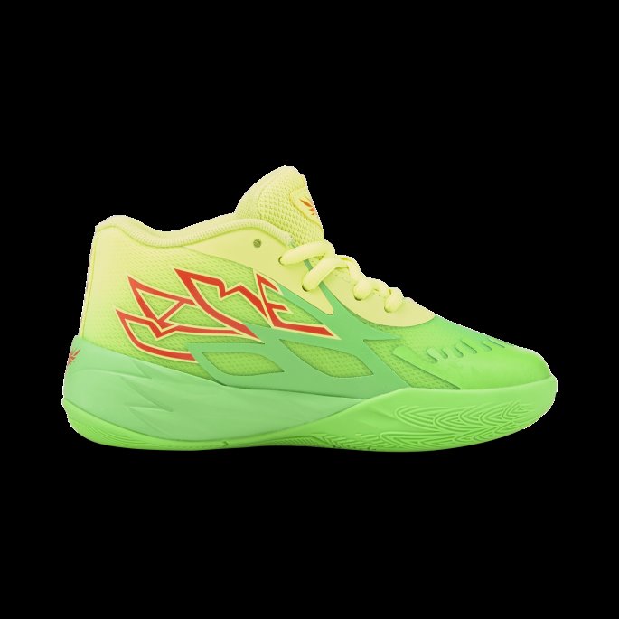 Puma På Tilbud X Nickelodeon Slime Mb.02 Basketball Sko Barn Lime Squeeze-fluo Grønn