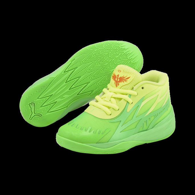 Lime Squeeze-fluo Grønn Puma På Tilbud Mb.02 Slime Små Barnesko