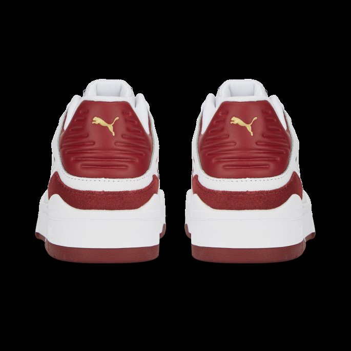 Slipstream Semsket Fs Sneakers Store Barn Hvit-intens Rød Puma På Tilbud