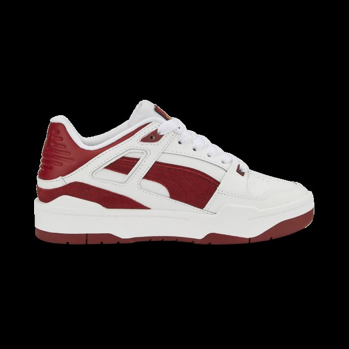 Slipstream Semsket Fs Sneakers Store Barn Hvit-intens Rød Puma På Tilbud