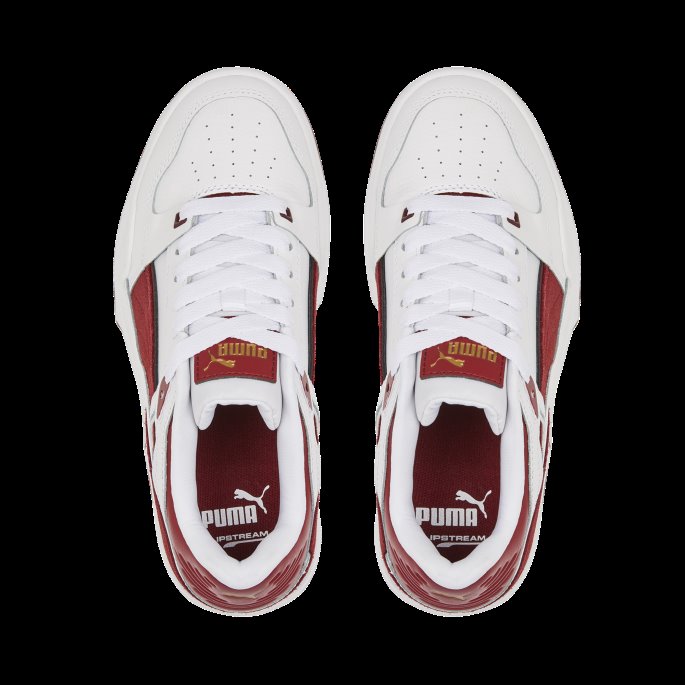 Slipstream Semsket Fs Sneakers Store Barn Hvit-intens Rød Puma På Tilbud
