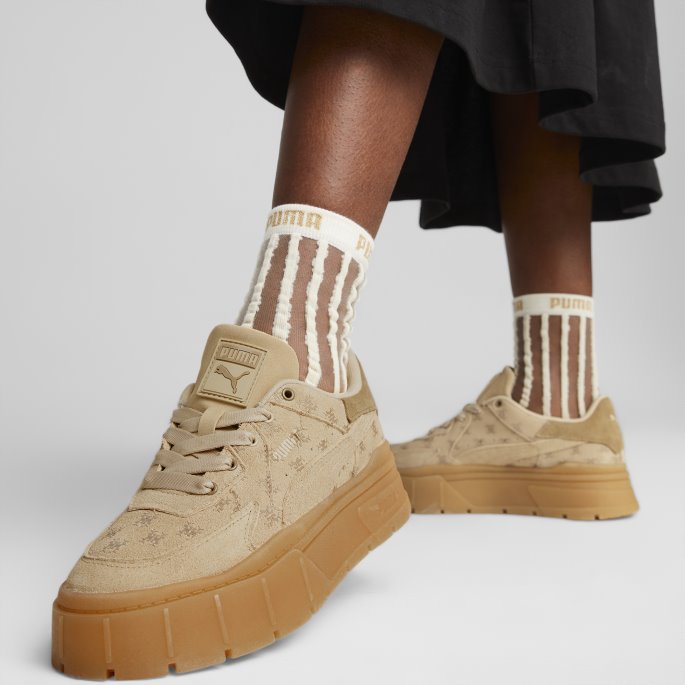 Mayze Stack Edgy T7 Sneakers For Kvinner Light Sand Puma På Tilbud