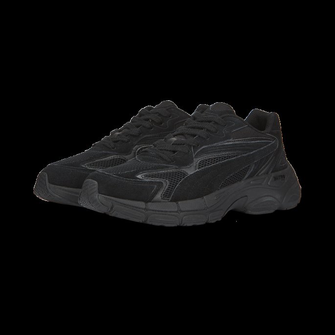 Svart-svart Puma På Tilbud Teveris Nitro Joggesko