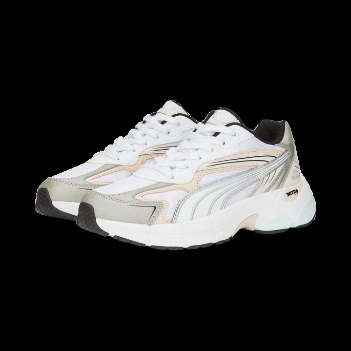 Puma På Tilbud Teveris Nitro Noughties Sneakers Sølv-hvite