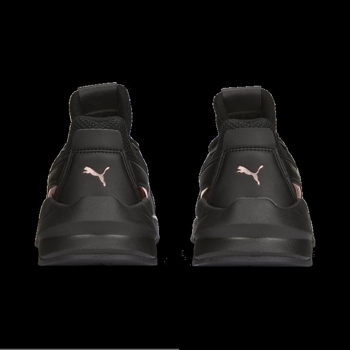 Svart Puma På Tilbud Fier Nitro Metallic Joggesko For Kvinner