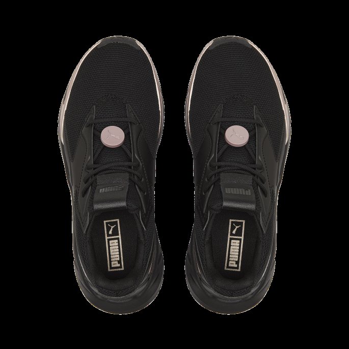 Svart Puma På Tilbud Fier Nitro Metallic Joggesko For Kvinner