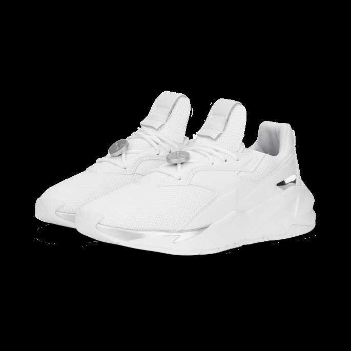 Hvite Fier Nitro Metallic Joggesko For Kvinner Puma På Salg