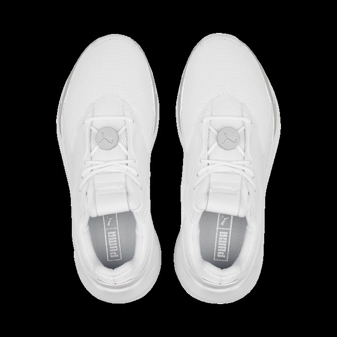 Hvite Fier Nitro Metallic Joggesko For Kvinner Puma På Salg